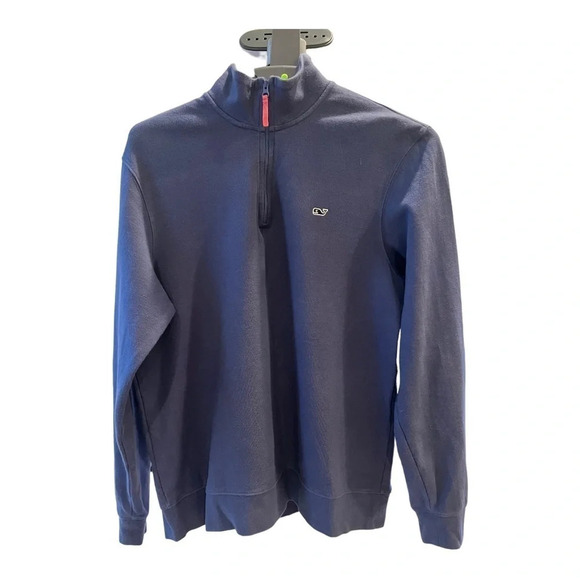 Vineyard vines blue sweatshirt with zipper 
Size small
Good condition - Picture 1 of 6